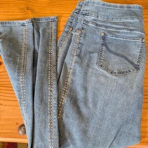 Joseph Ribkoff Blue Jeans with Swarovski Crystals